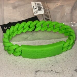 Marc Jacobs Neon Green Silicone Chain Bracelet